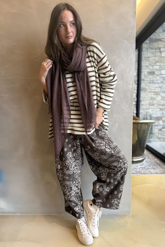 Camber Sand Knit Stone & Chocolate